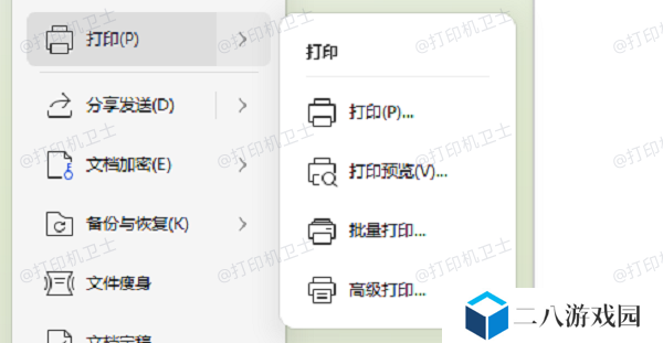 预览打印内容