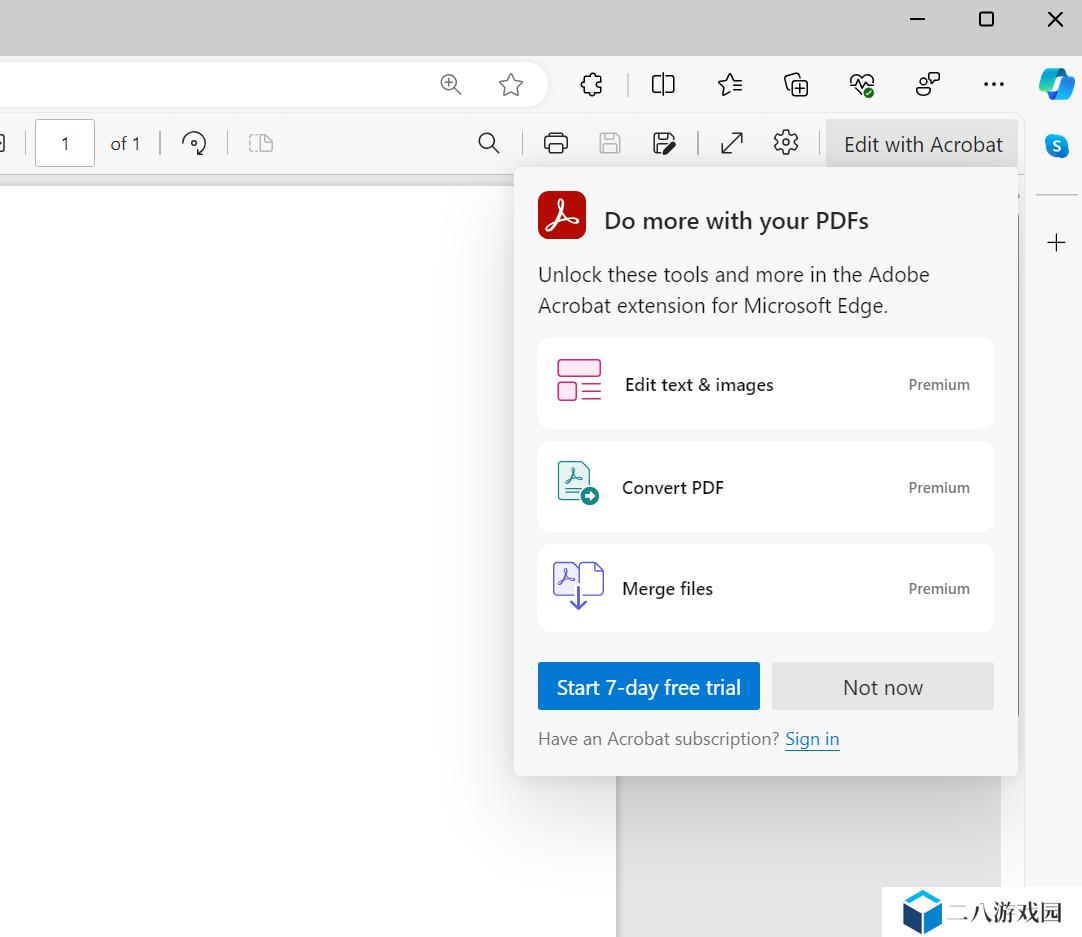 微软 Edge 浏览器 2025 年 9 月开始强制迁移 Adobe PDF 引擎，2026 年初淘汰旧 PDF 引擎