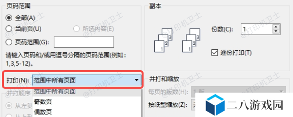 调整打印选项和预览设置